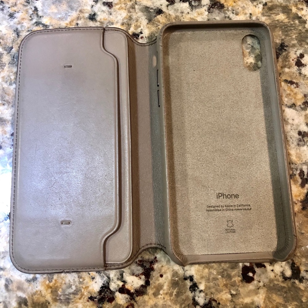 Apple iPhone X Leather Folio Case